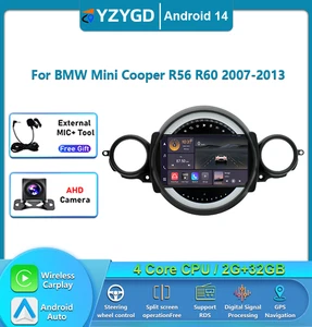 GPS Carplay Radio Android For BMW Mini Cooper R56 R60 2007-2013 Multimedia Car - Picture 1 of 19