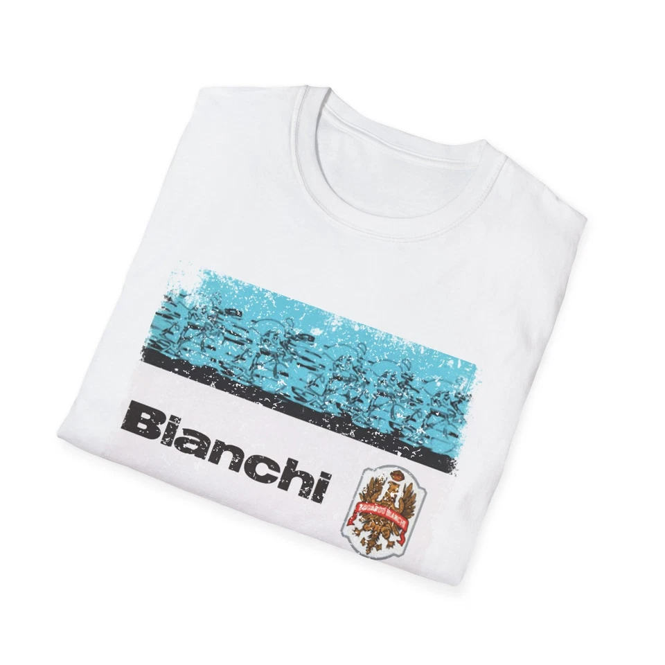 Camiseta deportiva de ciclismo Bianchi Italia, camiseta unisex, reproducción promocional envejecida Foto 1 de 1