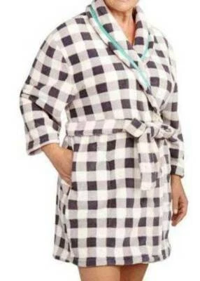 Dearfoams Robe Bathrobe Women's Plus 2X Nightgown Cover Up Fleece Winter - Image 1 of 4