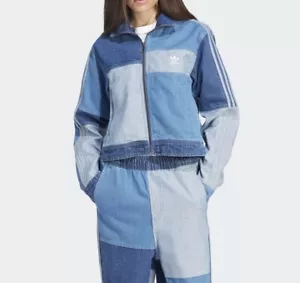 Camiseta deportiva Adidas KSENIASCHNAIDER Denim Patchwork para mujer - azul / IU2464 - Imagen 1 de 5