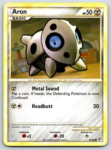 Aron - HGSS Undaunted 42/90 HeartGold SoulSilver Pokemon Card LP - Picture 1 of 2