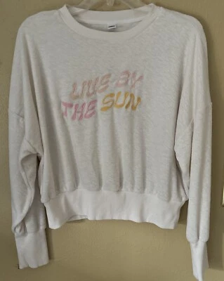 Sudadera corta Old Navy Live By The Sun mediana ligera de tela de rizo pulóver Foto 1 de 4