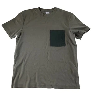 Zara Men’s Short Sleeve Pocket T-shirt Taupe Size Medium - Picture 1 of 13