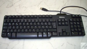 Dell USB Tastatur. Langer Tastenweg, kompakt. Deutsch QWERTZ RT7D50 schwarz _fn - Bild 1 von 6