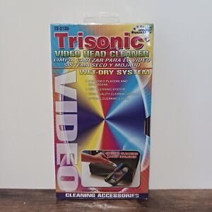 Trisonic Video Head Cleaner Wet / Dry VHS VCR Video Players Recorders Sealed