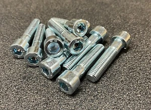 M10 -1.5 x 45mm Zinc plated steel Allen head hex socket head bolts 10 pcs - Picture 1 of 1