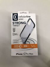 Cellularline TETRAFORCE Shock-Twist, Backcover, Designed for iPhone 12 Pro Ma