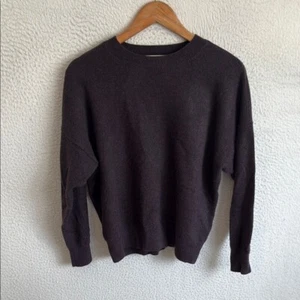 Madewell (Re)sponsible Cashmere Oversized Crewneck Sweater Women's Medium Brown - Picture 1 of 10