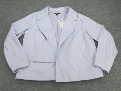 Chaqueta Alfani Mujer PLUS 0X Púrpura Manga Larga Blazer Elastizada Damas NUEVA NUEVA CON ETIQUETAS Foto 1 de 4