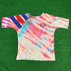 Vintage 90s Adidas USA Soccer World Cup Team Tie Dye Tee Size L - Picture 1 of 3