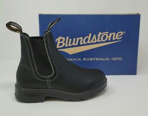 Blundstone Women's 1448 High-Top Chelsea Black Leather Boots New In Box