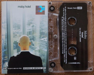 MOBY - HOTEL (EMI 724386061041) RARE 2005 INDIA CASSETTE TAPE EXCELLENT COND  - Image 1 of 3