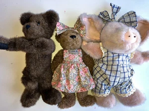 Lote de 3 peluches Boyd's elefante, oso x 2 - Imagen 1 de 5