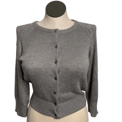 Cárdigan Sundance Mujer Seda Mezcla Angora Manga M 3/4 Brillante Vacaciones Formal Foto 1 de 4