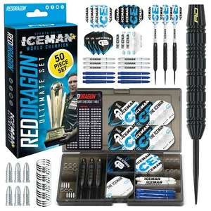 Gerwyn Price Darts Set 22gram - Iceman 50 Piece Ultimate Accessories Gift Set - Picture 1 of 7