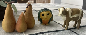 3~Enesco Home Grown FIGURINES~*POTATO COW* ~*PEAR PENGUINS*~*ACORN SQUASH OWL* - Picture 1 of 9