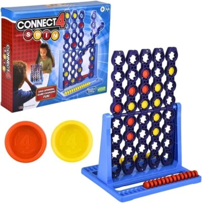 Hasbro Gaming Connect 4 Spin Game, Features Spinning Connect 4 Grid - Image 1 of 3