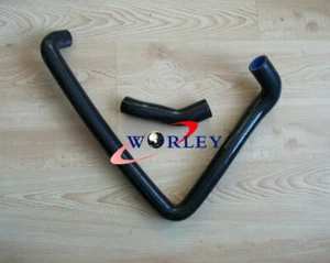 BLACK Silicone Radiator Hose For Nissan Fairlady 300ZX Z32 1990-1996 91 92 93 94 - Picture 1 of 6
