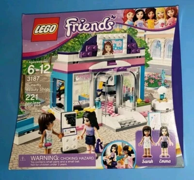 LEGO Friends 3187 Butterfly Beauty Shop New Sealed Hair Makeup Money Sarah Emma - Image 1 of 4