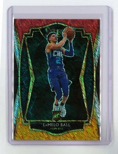 LaMelo Ball 2020-21 Panini Select Premier Level novato rojo blanco naranja brillante - Imagen 1 de 2