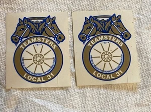 TEAMSTERS LOCAL 31 UNION- 2 Stickers - Bild 1 von 2