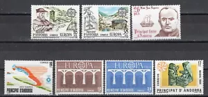 ANDORRA CORREO ESPAÑOL LOTE 1983-1984 EDIFIL CINCO SERIES NUEVAS SIN CHARNELA - Imagen 1 de 4