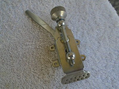 VINTAGE GRETSCH 1960's RB ROUND BADGE RENOWN SNARE DRUM STRAINER THROW OFF-NICE! - Image 1 of 4