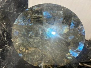 LABRADORITE CORNER TABLE, STONE SIDE TABLE, LUXURY HOME FURNITURE, MODERN TABLE - Picture 1 of 13