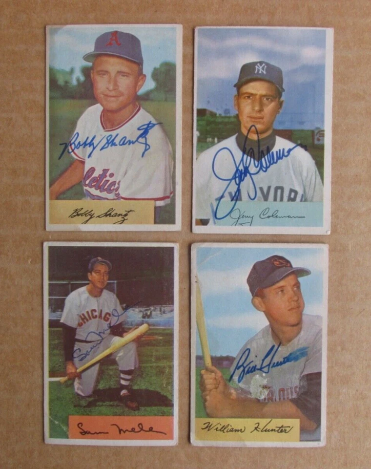 1954 BOWMAN BASEBALL SIGNED AUTOGRAPH CARD SINGLES U-PICK CHOOSE UPDATED 10/12 - Image 1 of 1