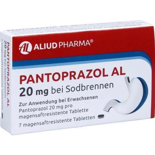 ALIUD PHARMA GMBH 3x PANTOPRAZOL 20 mg bei Sodbrennen 7 Tabletten PZN: 5883659