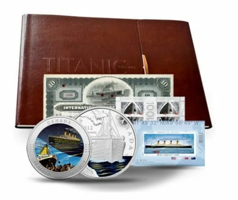 Canada - "SHIPS ~ TITANIC COLLECTOR'S SET 2012" Stamps + Coin Cover + Coin ! Cover
