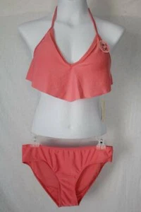 NEW Womens 2 piece Bikini Swimsuit Set Size Large Pink Ladies Bathing Suit Pool - Picture 1 of 2