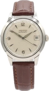 Orologio da polso Vintage Movado 16259 Data Uomo Bumper Automatico 224A Borgel in Acciaio - Foto 1 di 5