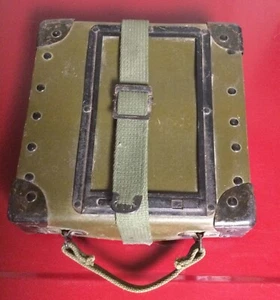 VINTAGE Film Reel Canister Case Shipping Box Mailer, Great Patina - Picture 1 of 7