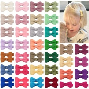 CLLOT Hair Clips 70PCS Baby Girls Fully Lined Baby Bows Hair Pins Tiny 2' Hai... - Picture 1 of 6
