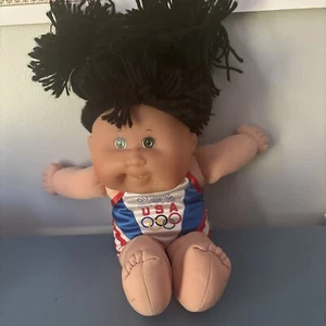 Vintage Cabbage Patch Kid 1996 Olympic Kids Swim Team Doll Black Hair Rare - Picture 1 of 3