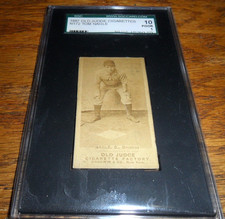 BASEBALL CARD  1887 Old Judge Goodwin Co. N172  TOM NAGLE Omahas SGC 10
