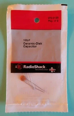 ¡NUEVO! Condensadores de disco de cerámica RadioShack 100pF 2720123 *ENVÍO GRATUITO* Foto 1 de 3