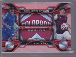 2014 Topps Chrome MLS One Two Red Refractor Dillon Powers Deshorn Brown 11/25 - Bild 1 von 1