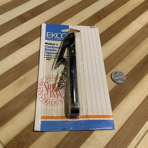 Vintage 1986 Ekco Waiter’s Corkscrew Wine Beer Bottle Opener New Sealed NOS - Picture 1 of 6