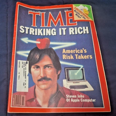 1982 FEBRUARY 15 TIME MAGAZINE - STEVE JOBS APPLE FRONT COVER - Image 1 of 4