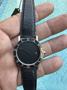 Reloj de cuarzo Bulgari Bvlgari acero inoxidable SS BB 33 SLD con correa de cuero - Imagen 1 de 7