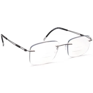 Silhouette Eyeglasses 5521 70 6560 TNG Gunmetal Rimless Frame Austria 50[]19 140 - Picture 1 of 6