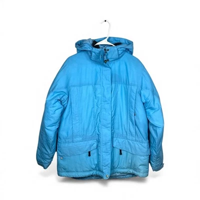 LL Bean Women's Blue Hooded Winter Parka Jacket Coat Size Medium - Image 1 of 4