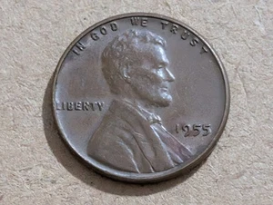 1955 Lincoln Wheat Penny, No Mint Mark Uncertified/Circulated Ungraded  - Picture 1 of 2