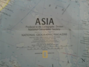 National Geographic The Peoples Of Mainland Southeast Asia Map Vintage 1971 - Imagen 1 de 3