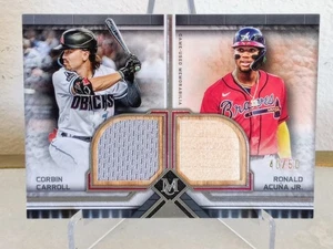 2023 Topps Museum Corbin Carroll Ronald Acuna Jr. Dual Meaningful Material /50 - Bild 1 von 2