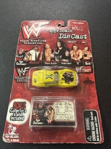 WWF 1999 1/64 DieCast New AGE OUTLAWS YELLOW CORVETTE W/DOORS WWE PRO WRESTLING - Picture 1 of 5