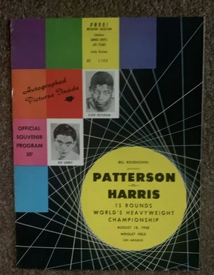 Floyd Patterson-Roy Harris 1958 Heavyweight Championship Program - Image 1 of 3