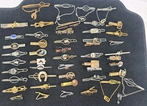 Vintage Horse & Horse Racing Tie Bar Clips Mixed Lot Of 50 - Picture 1 of 13